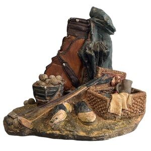 Golf Vintage-Look Desk/Shelf Office Resin Decor Figurine